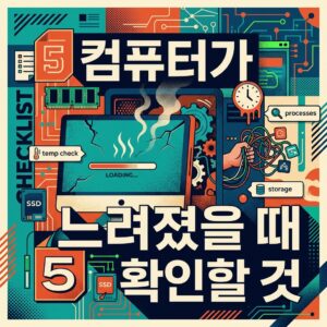 ai thumbnail poster 컴퓨터가 느려졌을 때 확인할 것 1786985185