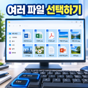 윈도우에서 여러 파일을 선택할 때 Ctrl과 Shift를 활용하는 방법