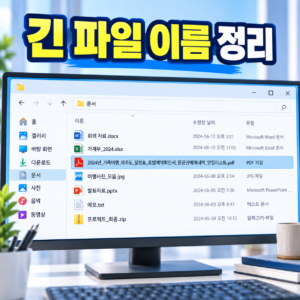 파일 이름이 너무 길어졌을 때 발생하는 문제와 정리 기준