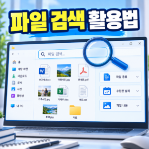 윈도우 검색에서 파일 종류와 날짜를 활용해 원하는 자료를 찾는 방법