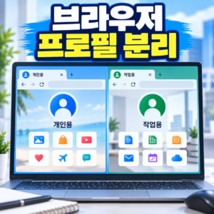브라우저 프로필을 나눠 개인용과 작업용 환경을 관리하는 방법