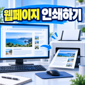 웹페이지를 인쇄할 때 필요한 내용만 깔끔하게 출력하는 방법