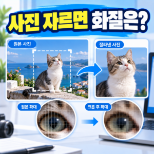 사진을 자르면 픽셀 크기와 화질에는 어떤 변화가 생길까