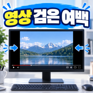 영상 화면 양옆이나 위아래에 검은 여백이 생기는 이유