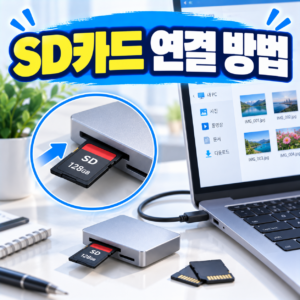 SD카드를 컴퓨터에서 읽을 때 카드리더기가 필요한 경우와 사용 방법