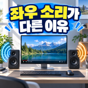컴퓨터 스피커에서 왼쪽과 오른쪽 소리를 구분해 출력하는 원리